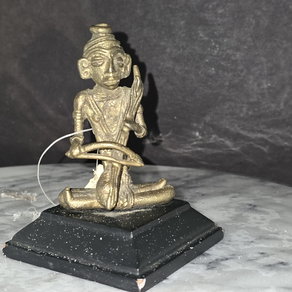 Antique Gold Sitting Figurine